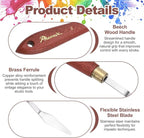 MECCANIXITY Pack of 1 Palette Knife No.4, 7.6" Long Palette Knives - Image 3