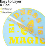 Dysania Yellow Heat Transfer Vinyl, 10 Pack 12 x 12in Yellow HTV Vinyl | Iron - Image 4