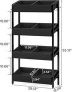 Tribesigns 4-Tier Retail Snack Display Shelf, Snack Rack Display Stand - Image 2