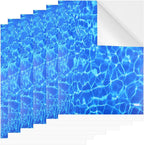 Telooco 6 Sheets Ripple Water Sticker, Ocean Diorama Supplies Paper, Self - Image 7