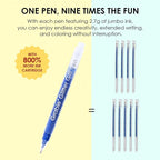 Grabie Jumbo Glitter Gel Pens Set of 18, Metallic Sparkle Gel Ink Pens - Image 2
