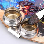 1 Set Stainless Steel Art Oil Pot - Image 5