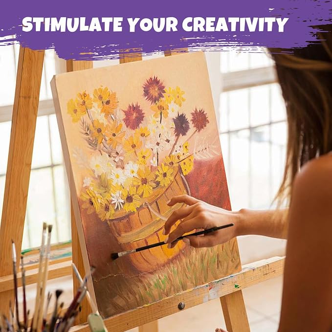 ESRICH Stretched Canvas for Painting 16x20 Inch, Primed Acid-Free Cotton Blank - Image 6