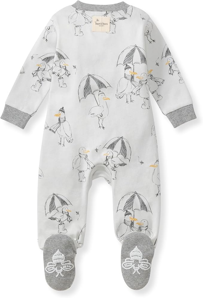 Burt’s Bees Baby Boys' One-Piece Sleep and Play 100% Organic Cotton PJs