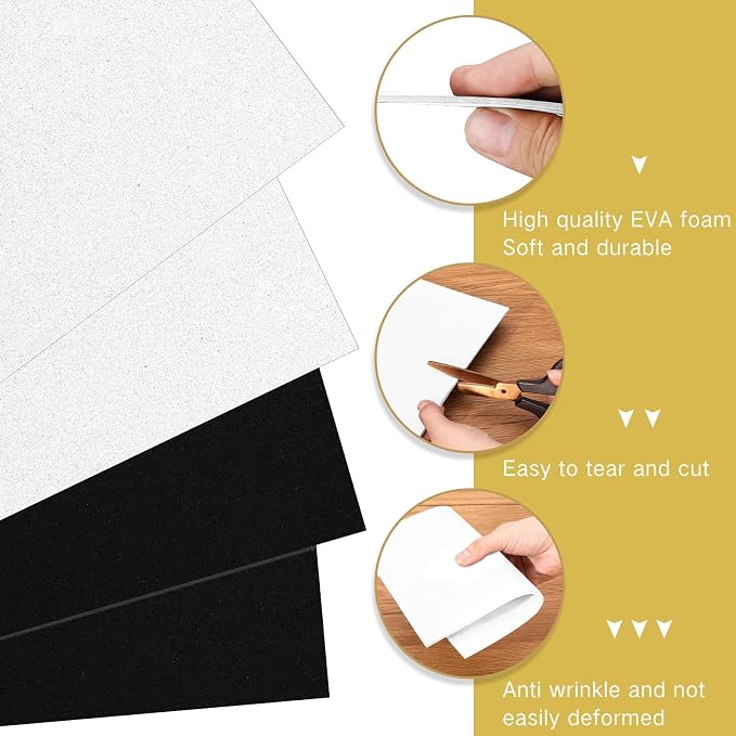 Innconee 30 Pcs Embroidery Foam 3D 3mm EVA Puffy Foam Sheets - Image 3
