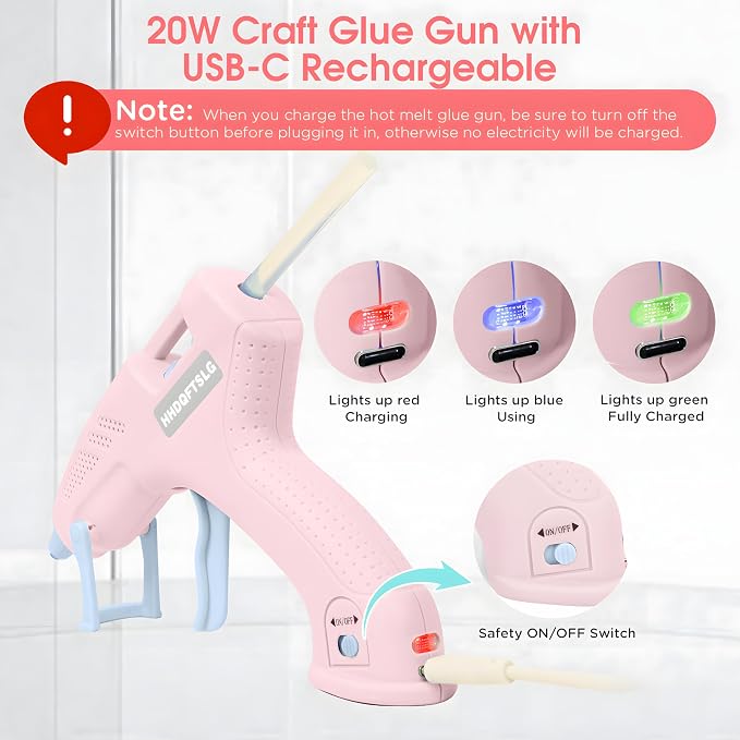Cordless Hot Glue Gun, Fast Preheating - Image 7