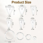 10 Pcs Quilting Templates, Reusable Acrylic Quilting Rulers Set - Image 2