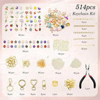 BORUTO 514Pcs Keychain Making Kit, Jewelry Making kit - Image 2