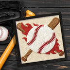 DOODLREAM White Baseball DIY Punch Needle Embroidery Kit - Image 6
