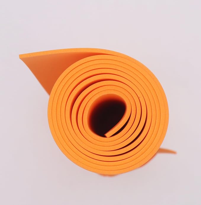OISAKLD Orange EVA Foam 2mm-10mm 13.7"×39" Craft Foam Sheet 74 kg/m³ Foam - Image 2