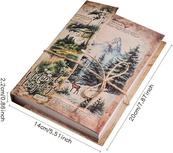 icceemee 160 Sheets of Nature Scrapbook Paper, journaling Scrapbook Supplies - Image 8