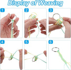 PATIKIL Lanyard String Kit, 5 Rolls Plastic Lacing Cord Gimp String Lanyard - Image 4
