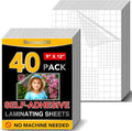 RowinsyDD 40 PCS Self Laminating Sheets, Self Adhesive Laminating Sheets | 8.5 by RowinsyDD