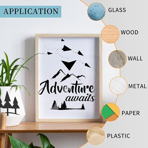 Adhesive Vinyl Sheets-Glossy Black Permanent Vinyl 30 Pack, 12” x 12” - Image 5