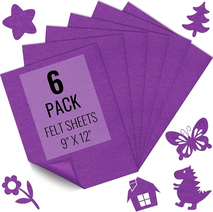 IONTACH 9" X 12" Soft Felt Sheets 1.6mm Thick | Felt Fabric by IONTACH