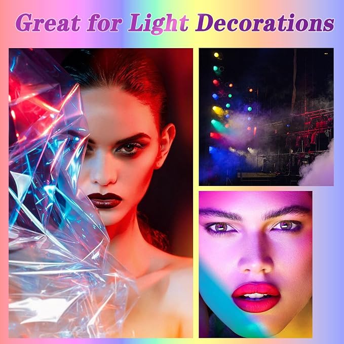 Ahardaim 120Pcs Colored Cellophane Sheets, 7.5 x 7.5 Inch Cellophane Paper - Image 6