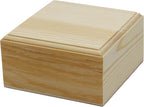 Creative Hobbies® Unfinished Mini Wood Craft Box - Image 2
