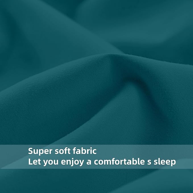 HBHLFZ Twin Fitted Sheet Only, Soft Breathable Bottom Sheet - Image 4