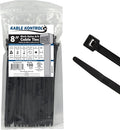 Kable Kontrol Heavy Duty Cable Zip Ties 100 Pcs 8 Inch Black, 120 Lbs Tensile by KABLEKONTROL%C2%AE