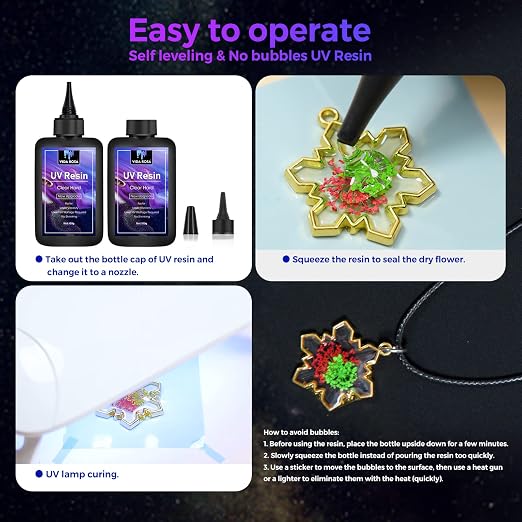 UV Resin 300g- VIDA ROSA Resin Crystal Clear Hard Ultraviolet Curing Epoxy Resin - Image 3