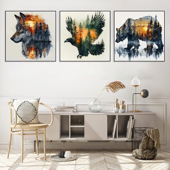 3 Pack Framed Paint by Numbers for Adult - Image 2