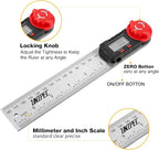 Digital Angle Finder Protractor, Angle Finder Ruler, Stainless steel 7inch 200mm - Image 2