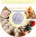 Wool Roving-3.5oz Needle Felting Wool, Soft Multi-Color Wool Fiber, Perfect - Image 3