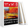 ESRICH Stretched Canvas for Painting, 8 Pack Canvases for Painting 11x14 by ESRICH