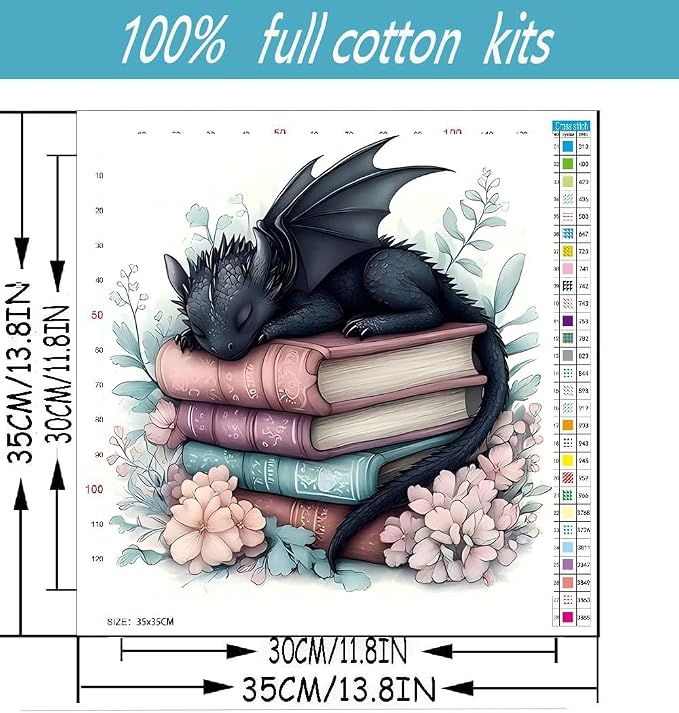 Dragon Stamped Cross Stitch Kits - Image 2