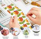 FREEBLOSS 6 Set Bohemian Cross Stitch Bookmark Kit, Geometric Pattern DIY - Image 4