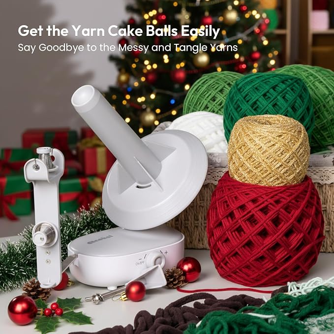 Electric Yarn Winder for Crocheting, Upgrade Dual-Spring Tension 10oz Large - Image 5