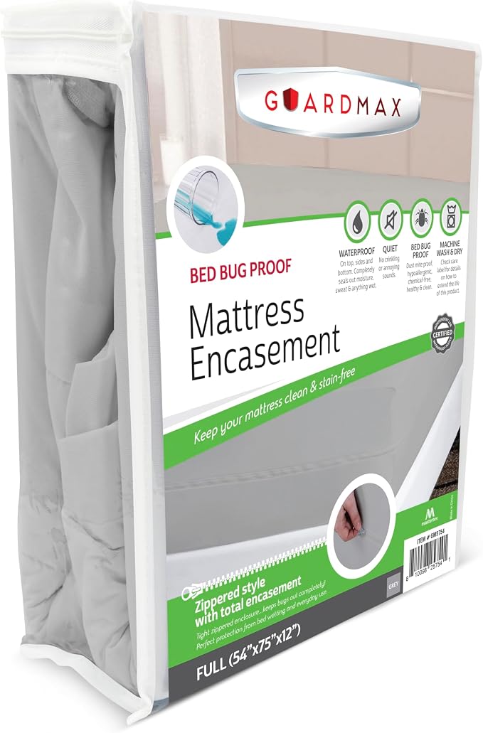 Guardmax Jersey Knitted Full Zippered Mattress Encasement by Guardmax