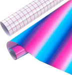 Tintnut Gradient Permanent Vinyl Roll 12in x 5ft Rose Blue Adhesive Vinyl | by Tintnut