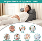 Bedluxe 3Pcs Orthopedic Bed Wedge Pillow Set, Foam Wedge Pillow Post Surgery - Image 6