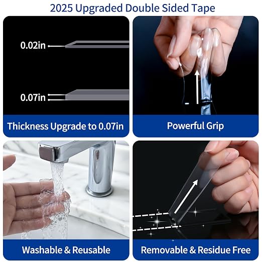 Double Sided Tape Heavy Duty 2 Rolls Nano Tape - Image 3