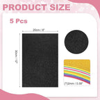 MECCANIXITY 5 Sheets Black Shiny Foam Sheets - Image 2