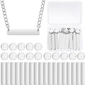 Hicarer 30 Pcs Metal Stamping Blank Tag Pendants, Jewelry Bracelet Stamping by Hicarer