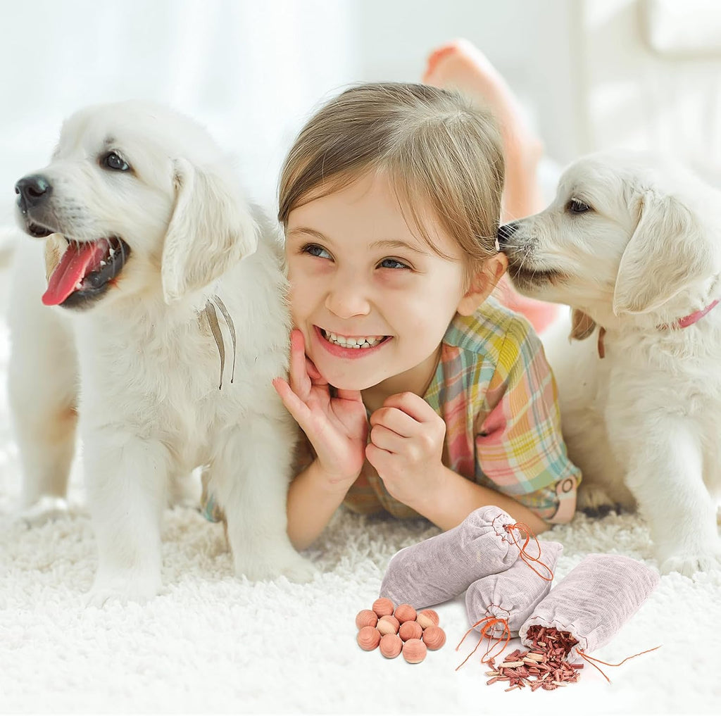 Homode Cedar Bags and Sachets - Aromatic Cedar Wood Blocks and Shavings for Clothes and Shoes Storage, Ideal for Closets and Drawers, 20 Pack