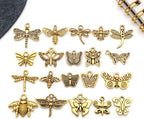 WOCRAFT 60pcs Antique Gold Butterfly Bracelet Charms - Image 5