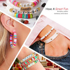Redtwo 23000Pcs Clay Beads Friendship Bracelet Making Kit, 7 Boxes 144 Colors - Image 4