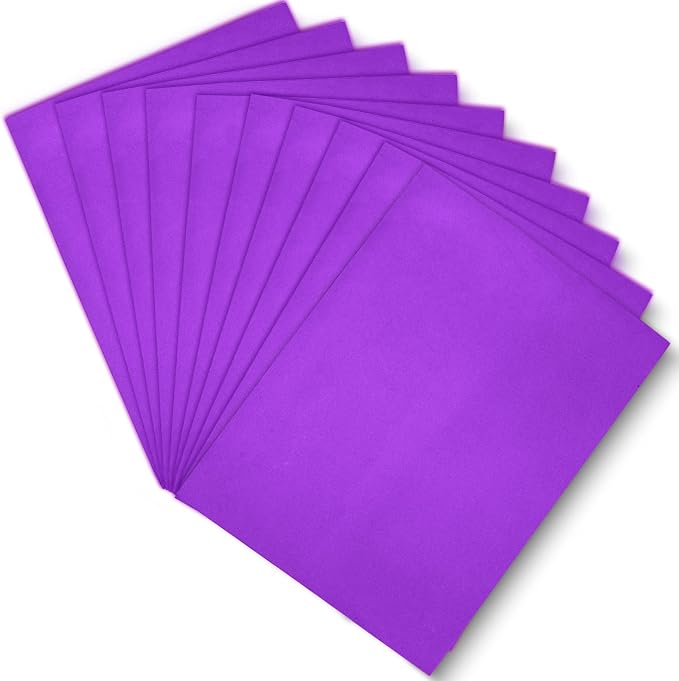 Purple EVA Foam Sheets, 9 x 12 Inch, 2mm Thick Handicraft Foam Paper - Image 7