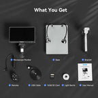 TOMLOV DM9 7" Digital Microscope: 1080P 1200X Coin Microscope Magnifier - Image 10