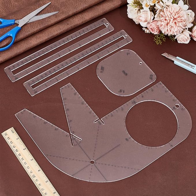 PH PandaHall 4pcs Boxy Bag Making Templates - Image 4