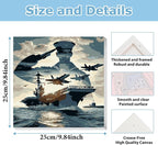 hkejoi Navy Paint by Numbers Kit - Image 3