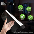 10-Pack of 8×10"×0.02" PET/Plexiglass Sheets, Transparent Flexible Plastic - Image 5