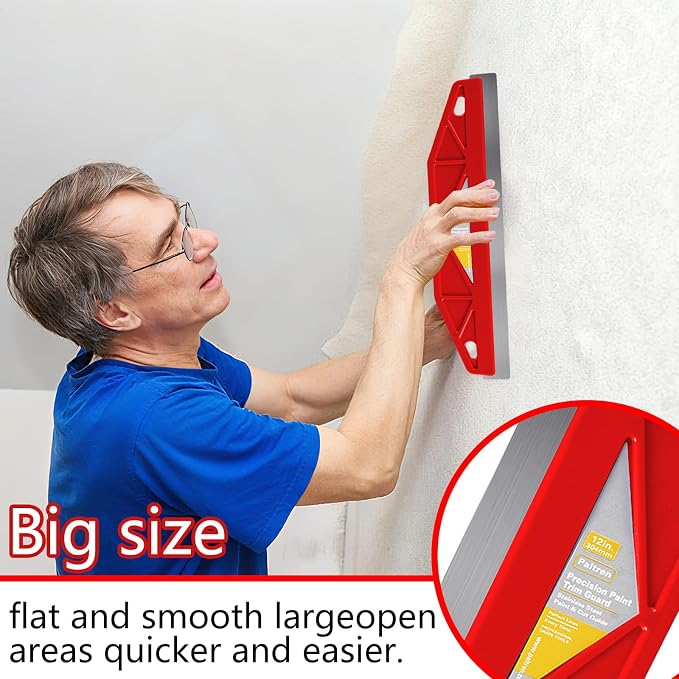 12-Inch Paint Edger & Trim Guard, Stainless Steel Straight Edge Tool | Painters - Image 5