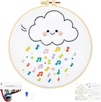 Crafmanoe Cute Embroidery Kits for Beginners Adults, Hand Embroidery Starter by Unknown