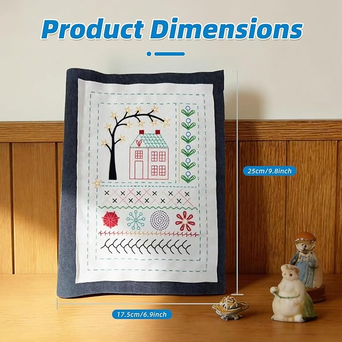 Nyrvexa 2026 New Embroidery Stitch Book Kit, Portable All Scenario Embroidery - Image 4