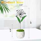 Stained Glass Flower, Stained Glass Lily - Image 3