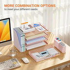 OPNICE Desk Organizer, 4-Tier Desktop File Organizer - Image 5